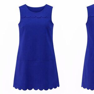 Girls Dress - Crewcuts Blue Scallop Dress